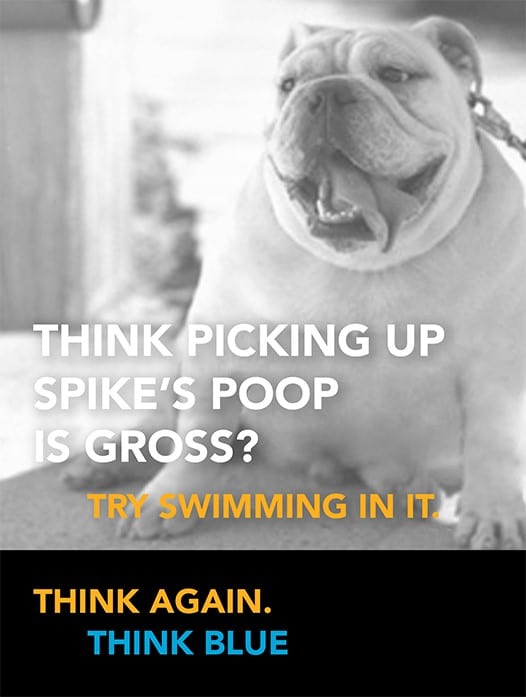 thinkblue-dog ad